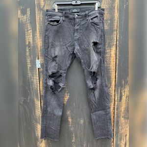 Hollister 34x32 Mens Skinny Jean Black